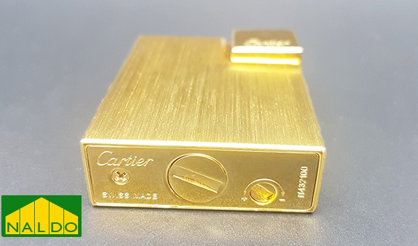 Bật lửa Cartier vàng xước CA03