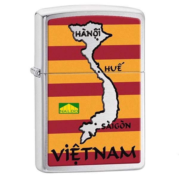 Bật zippo chính hãng bản đồ Việt Nam Z117