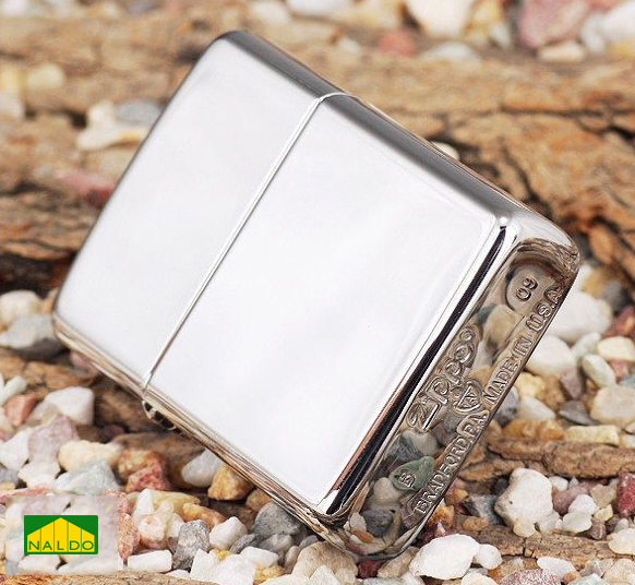 Zippo Armor bạc bóng vỏ dày Z169