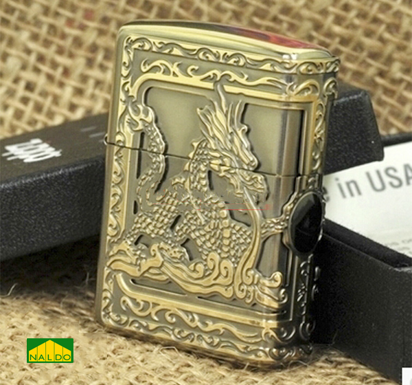 Bật lửa zippo chính hãng ốp rồng DRAGONS Z16