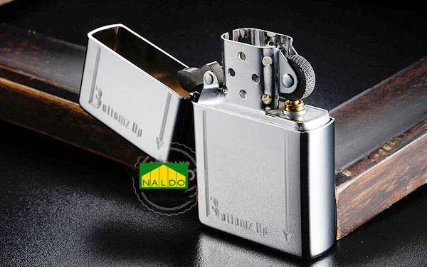 Zippo Mỹ 2 đáy Bottomz up logo Z105