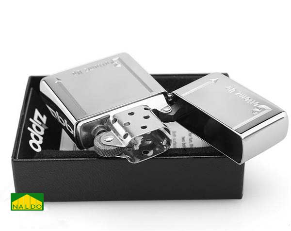 Zippo Mỹ 2 đáy Bottomz up logo Z105