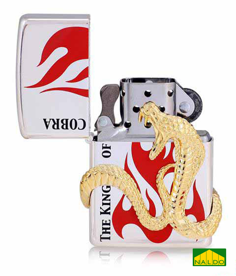 Zippo Nhật con Rắn nổi The King Of Cobra Z168