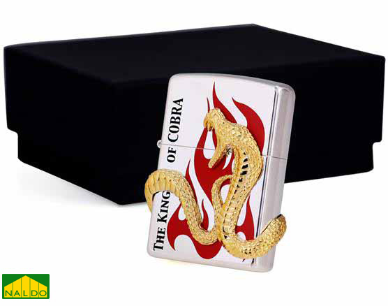 Zippo Nhật con Rắn nổi The King Of Cobra Z168