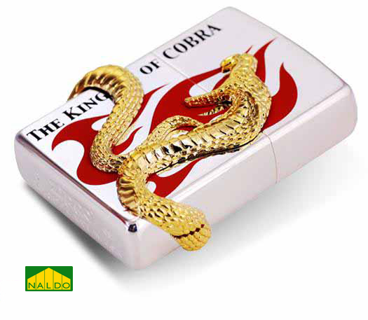 Zippo Nhật con Rắn nổi The King Of Cobra Z168