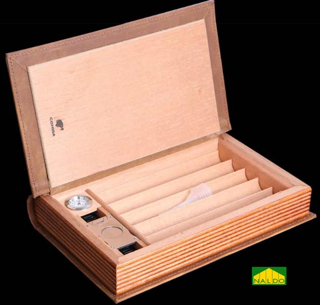 Bao da đựng xì gà 5 điếu Cohiba box 008