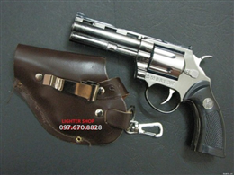 Bật lửa hình súng rulo nòng dài có bao da