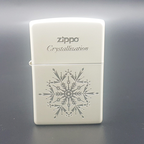 Bật lửa zippo hoa tuyết mạ bạc Z172