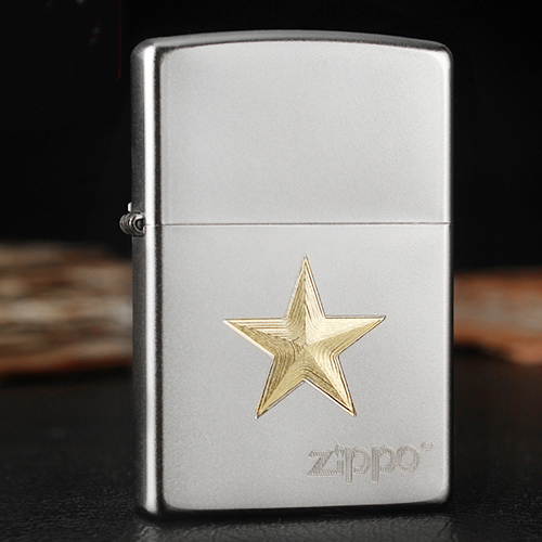 Bật lửa Zippo Mỹ khắc ngôi sao chìm vàng Z91
