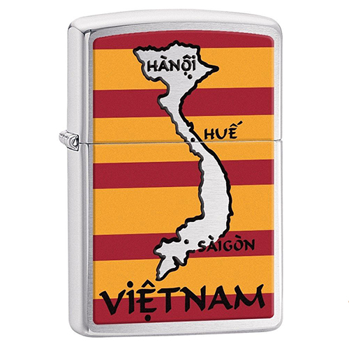 Bật zippo chính hãng bản đồ Việt Nam Z117