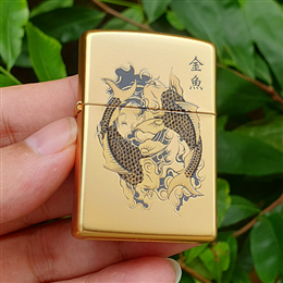 Zippo hình đôi Cá Chép ZN156