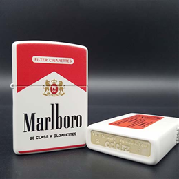 Zippo sơn mài Marlboro white Z171