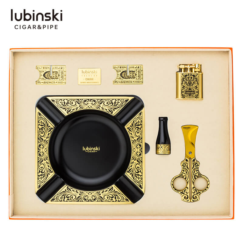 Hút mắt 3 bộ set phụ kiện quà tặng xì gà Lubinski siêu mê